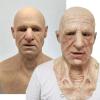 ANG-puneng Famcry Realistic Bald Old Man Head Cover Latex Full Face Neck Cover for Masquerade Halloween Party Costume Cosplay Props view 4