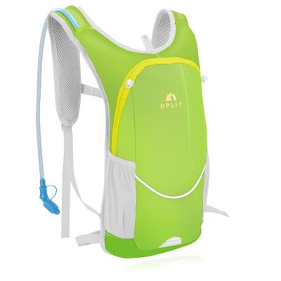 Hydration Pack,Hydration Backpack with 2L Hydration Bladder Lightweight Running Water Backpack for Women Men Kids (Green)