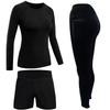 ROAR No Gi Full Set Ladies Sports Bra BJJ Leggings MMA Shorts & Grappling Rash Guard Female Fight Wear (Only For Ladies) (Black-3PCS-Set, X-Large) view 1