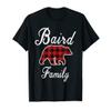 BAIRD Family Bear Red Plaid Christmas Pajama Men Women Gift T-Shirt view 1