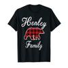 HENLEY Family Bear Red Plaid Christmas Pajama Men Women Gift T-Shirt view 1
