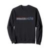 Retro VOTE Shirt Retro Vintage Faded Stripes VOTE Sweatshirt view 1