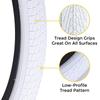 20 Inch Bike Tire Packages for Kids and BMX Tires. Fits 20x1.75 Bike Tube, Tire, Rims, Front or Rear Wheels. Includes Tire Tools. with or Without Tubes. 1 Pack or 2 Pack. White (1 Tire - No Tube) view 3