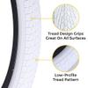 20 Inch Bike Tire Packages for Kids and BMX Tires. Fits 20x1.75 Bike Tube, Tire, Rims, Front or Rear Wheels. Includes Tire Tools. with or Without Tubes. 1 Pack or 2 Pack. White (2 Tires - No Tubes) view 3