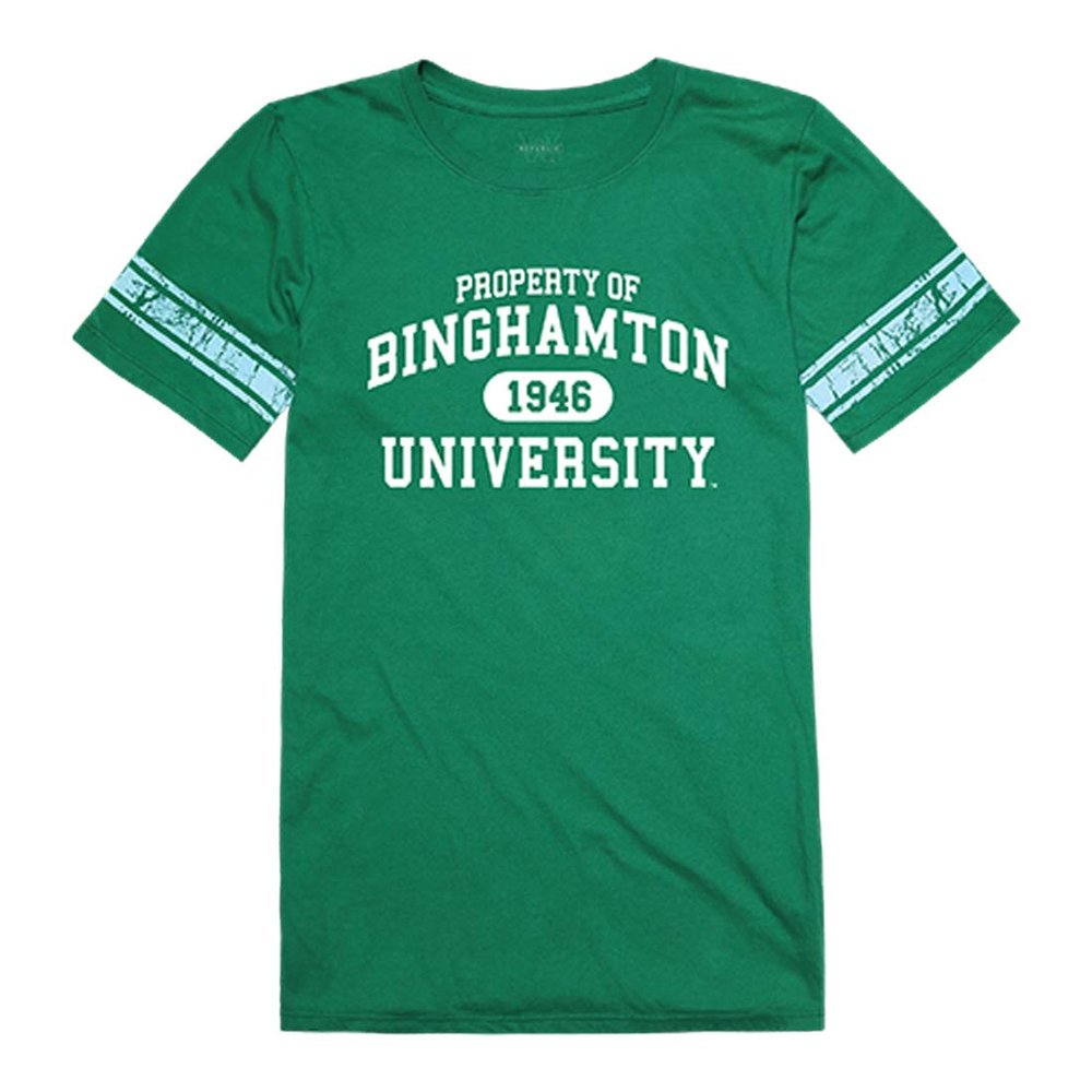 Binghamton Bearcats NCAA Women's Property Football T Shirt - Kelly, Medium