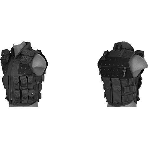 Lancer Tactical SWAT Police Replica Tactical Youth Vest with Patches Medium Size