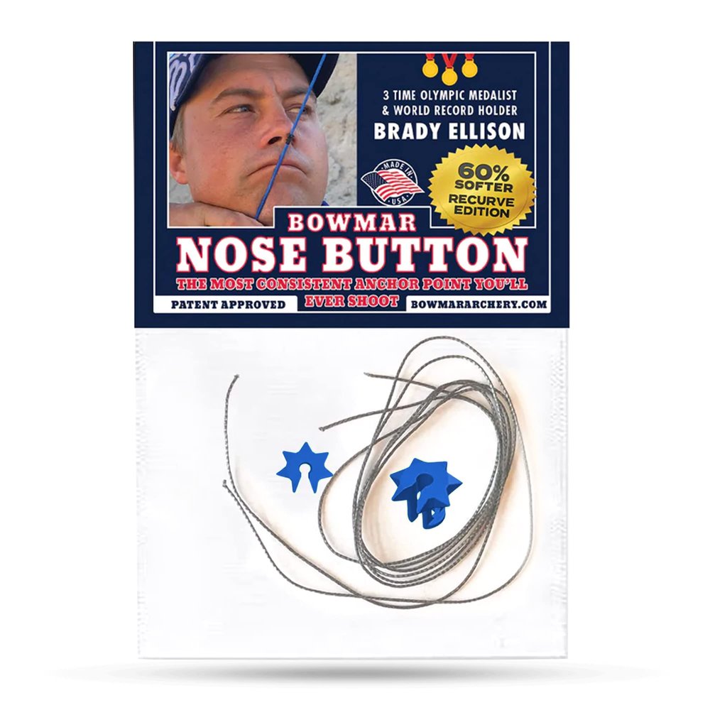 Bowmar Recurve Nose Button (Blue)