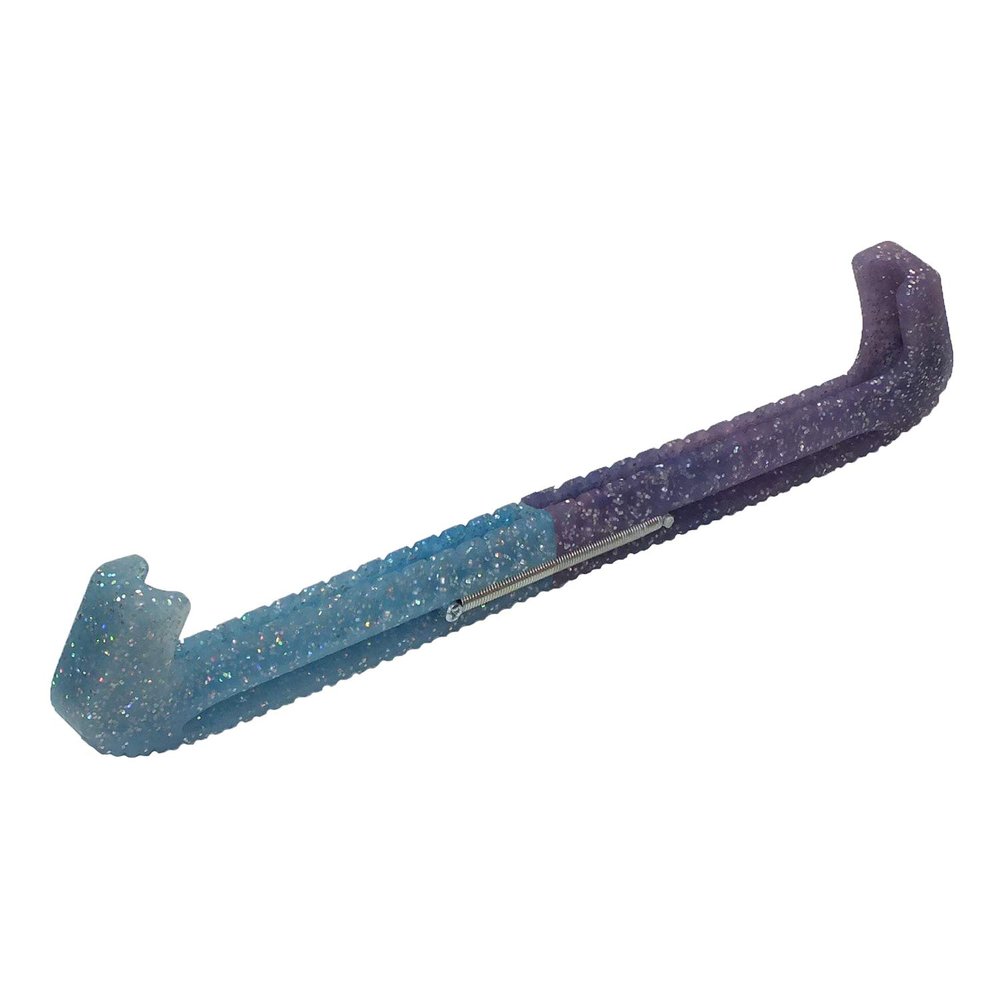 Guardog Hard Universal Figure Ice Skate Guards - Chameleonz Rainbow Glitz Blue to Purple