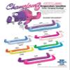 Guardog Hard Universal Figure Ice Skate Guards - Chameleonz Rainbow Glitz Blue to Purple view 2
