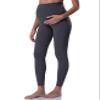 POSHDIVAH Women's Maternity Leggings Over The Belly Pregnancy Yoga Pants Active Wear Workout Leggings Grey X- Large view 1