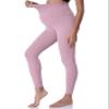 POSHDIVAH Women's Maternity Leggings Over The Belly Pregnancy Yoga Pants Active Wear Workout Leggings Pink X-Small view 3