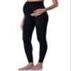 POSHDIVAH Women's Maternity Leggings Over The Belly Pregnancy Yoga Pants Active Wear Workout Leggings Black X-Small view 1