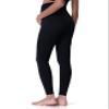 POSHDIVAH Women's Maternity Leggings Over The Belly Pregnancy Yoga Pants Active Wear Workout Leggings Black X-Small view 4