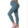 POSHDIVAH Women's Maternity Leggings Over The Belly Pregnancy Yoga Pants Active Wear Workout Leggings Blue Small view 2
