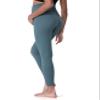 POSHDIVAH Women's Maternity Leggings Over The Belly Pregnancy Yoga Pants Active Wear Workout Leggings Blue Small view 4