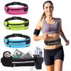 Adjustable Running Belt for Phones, Cards, Passports Sports Waist Pack with Belt for Placing Bottles Lightweight Water Proof Travel Suitable Fitness Waist Bag (Black) view 3