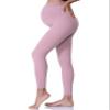 POSHDIVAH Women's Maternity Leggings Over The Belly Pregnancy Yoga Pants Active Wear Workout Leggings Pink Large view 2