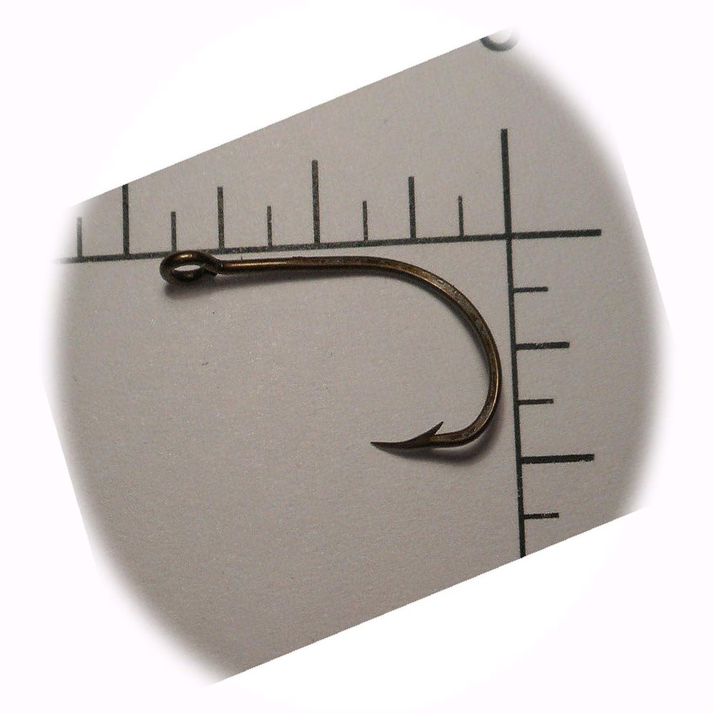 100 PCs no.4 EX Long Shank Bait Beak Hooks Large Ring Bronzed REV Fishing Equipment and More for Successful Fishing by Kolotivichtol