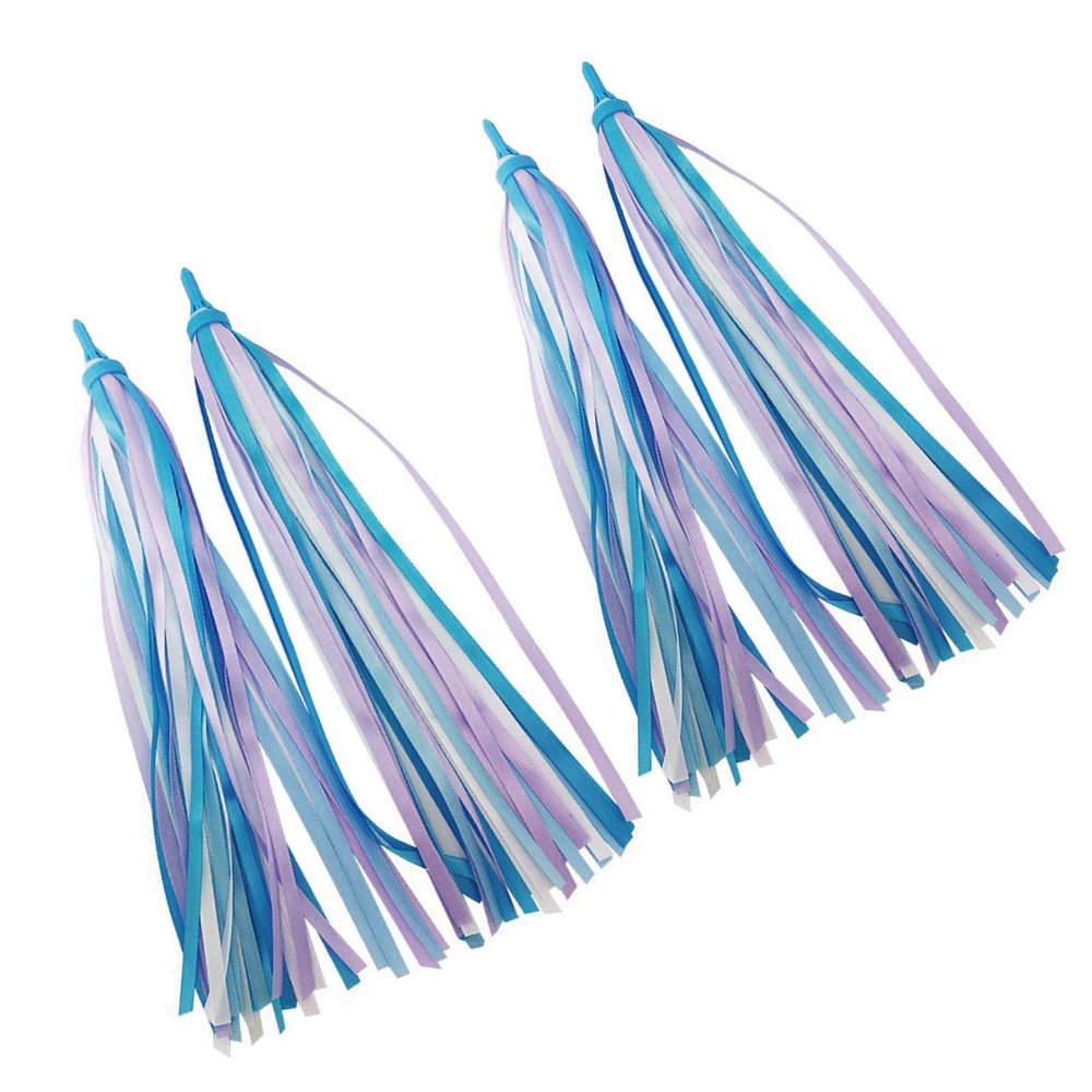 ABSOAR Cycling Colorful Bike Streamers Girls Boys Kids Bicycle Tassel Ribbon Handlebar Scooter Streamers 2 Pairs, Frozens Wing