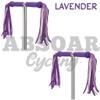 ABSOAR Cycling Colorful Bike Streamers Girls Boys Kids Bicycle Tassel Ribbon Handlebar Scooter Streamers 2 Pairs, Lavender view 2