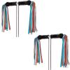 ABSOAR Cycling Colorful Bike Streamers Girls Boys Kids Bicycle Tassel Ribbon Handlebar Scooter Streamers 2 Pairs, Hawaii Sunrise view 1