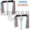 ABSOAR Cycling Colorful Bike Streamers Girls Boys Kids Bicycle Tassel Ribbon Handlebar Scooter Streamers 2 Pairs, Hawaii Sunrise view 2