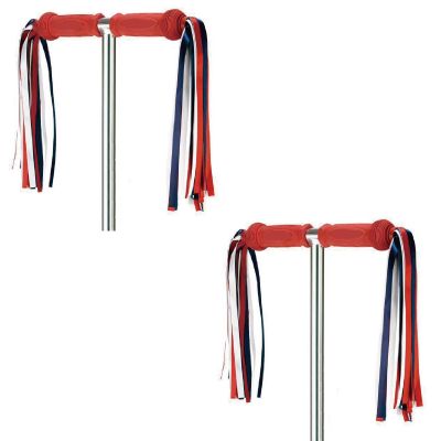 ABSOAR Cycling Bike Streamers Christmas Family Girls Boys Kids Bicycle Tassel Ribbon Handlebar Scooter Streamers 2 Pairs, U.S.A. Party