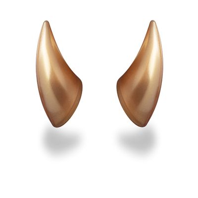 Helmet Flair MagNeatOhz Small Gold Devil Horns for Helmet | Made in USA | Magnetic & Interchangeable Horns for Motorcycle, Bike & Ski Helmets - Pair