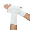 TINKUY PERU Alpaca Wool Fingerless Gloves  Handmade in Peru, Unisex Mittens  One Size, Soft & Hypoallergenic for Winter, Work & Outdoor (White) (White) view 1