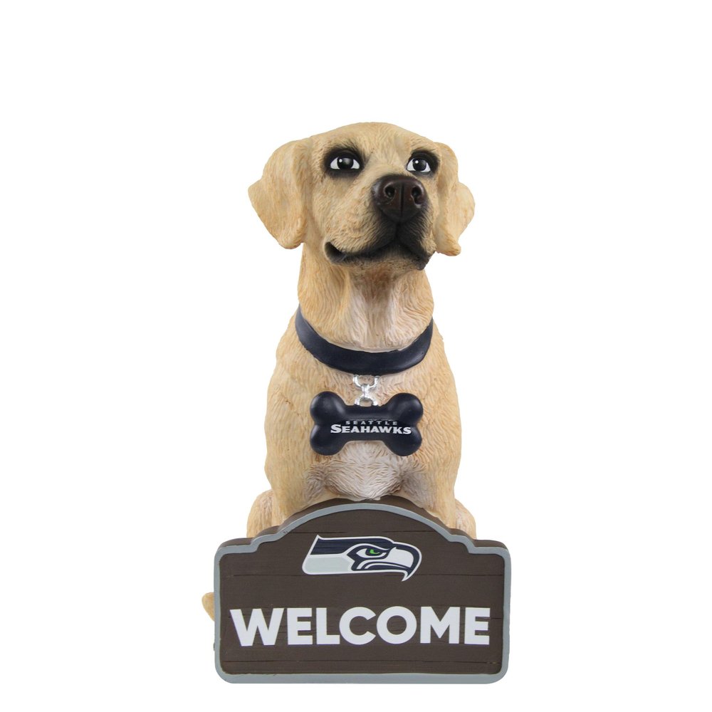 FOCO NFL Seattle Seahawks Yellow Labrador Statue