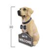 FOCO NFL Seattle Seahawks Yellow Labrador Statue view 2