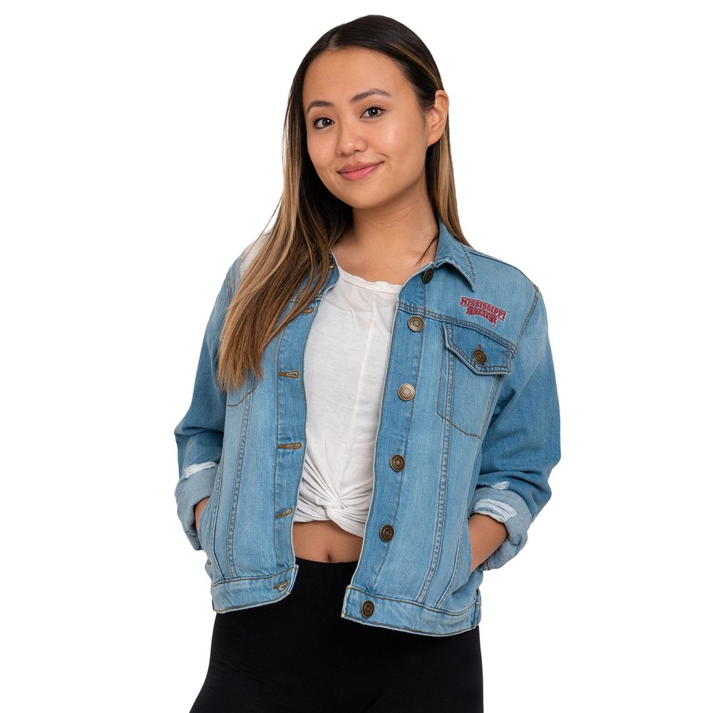 FOCO Mississippi State Bulldogs NCAA Womens Denim Days Jacket - S