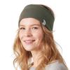 CHARM Headband Sweat Band Wrist Wrap - Classic Bands for Working Out, Running, Tennis, Ribbed Cotton Khaki x Navy