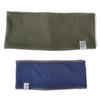 CHARM Headband Sweat Band Wrist Wrap - Classic Bands for Working Out, Running, Tennis, Ribbed Cotton Khaki x Navy view 3