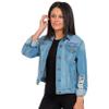 FOCO Kansas State Wildcats NCAA Womens Denim Days Jacket - L view 2