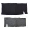 CHARM Headband Sweat Band Wrist Wrap - Classic Bands for Working Out, Running, Tennis, Ribbed Cotton Black x Grey view 3