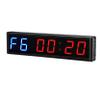 Ledbrigym Gym Timer 3 Inch Clock Fitness Home Tabata Boxing Count Down and Up with Remote (Blue Red) view 4