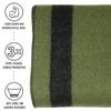 Arcturus Rainier Wool Blanket - 4.5lbs Warm, Heavy, Washable, Large | Great for Camping, Outdoors, Survival & Emergency Kits (Four Cedars) view 3