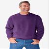 KingSize Men's Big & Tall Fleece Crewneck Sweatshirt - 2XL, Navy Marble view 4