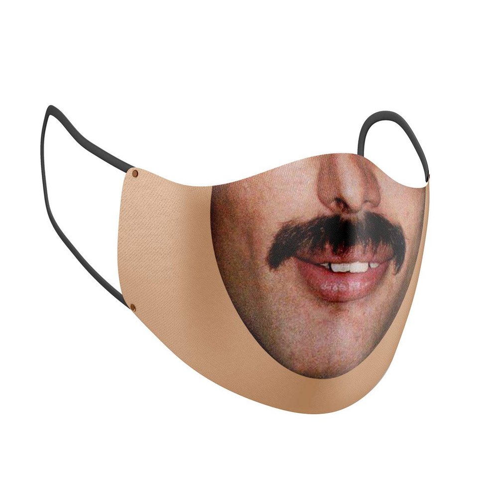Costume Agent Halloween Costume Cloth Face Mask Double Layer Reusable Masks (Mercury)