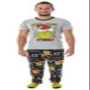 Dr. Seuss GRINCH Stink, Stank, Stunk! 3 Piece Gift Pajama Set - Fleece Pajama Pants, Shirt, And Cozy Socks (Small)