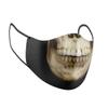 Costume Agent Halloween Costume Cloth Face Mask Double Layer Reusable Masks (Skull) view 1