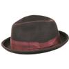 9th Street Men's Jasper' 100% Wool Stingy Brim Fedora Hat (Large (fits 7 1/4 to 7 3/8), Dk Brown) view 1