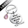CENWA What Would Elle Woods Do Keychain - Law Student Gift - Steel Color - Women-Law Interested view 2
