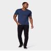 32 Degrees Mens Cool Quick Dry Active Basic Crew T-Shirt, Navy Space Dye, XX-Large view 2