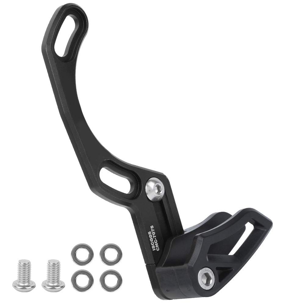 Alomejor Chain Stabilizer Single Disc Chain Direct Mount BB Mid Lock Chainring Guard for Outdoor Cycling(Black)