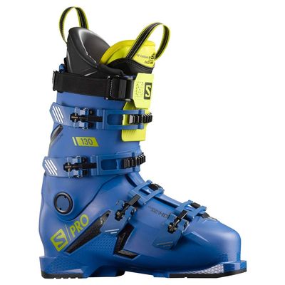 Salomon S/Pro 130 Ski Boots - 27.5/Race Blue-Black-Acid Green