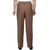 Alfred Dunner Womens Petite Classic Signature Fit Textured Trousers with All-Around Elastic Waistband Taupe Size 16P view 2