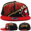 Toronto New Leader Tornado Canada Maple Leaf Basketball Black Red Era Snapback Hat Cap view 1