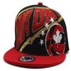 Toronto New Leader Tornado Canada Maple Leaf Basketball Black Red Era Snapback Hat Cap view 2